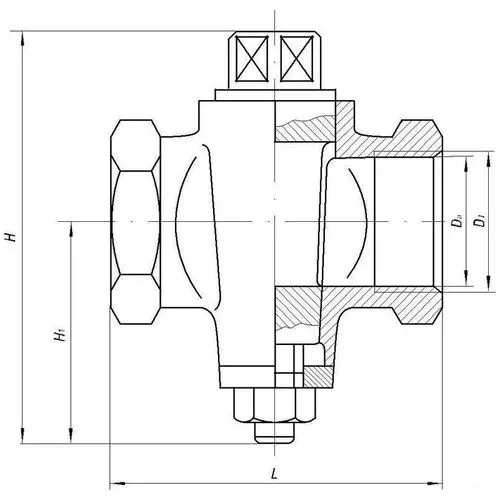 Кран проходной муфтовый натяжной 20x6 мм ГИ-176
